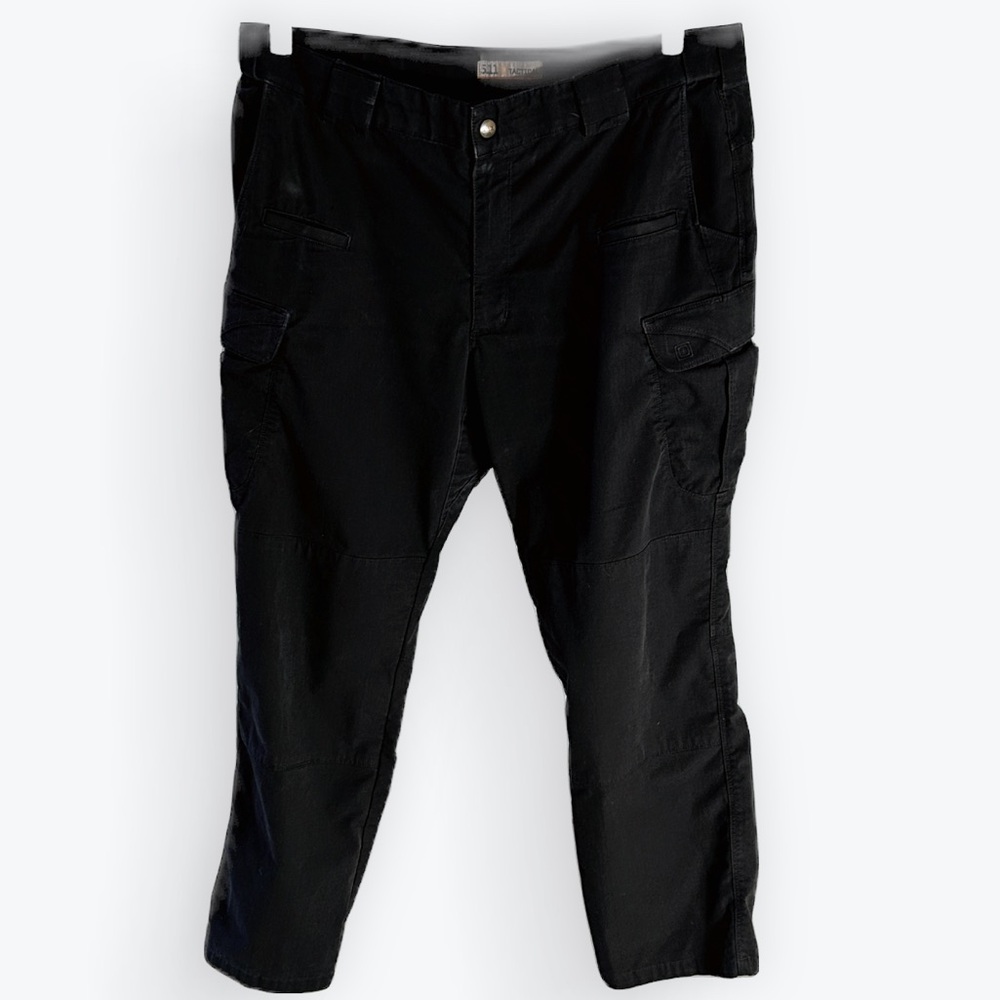 5.11 Tactical Workwear Chore Streetwear Grunge Black Ripstop Cargo Pants ~ 38